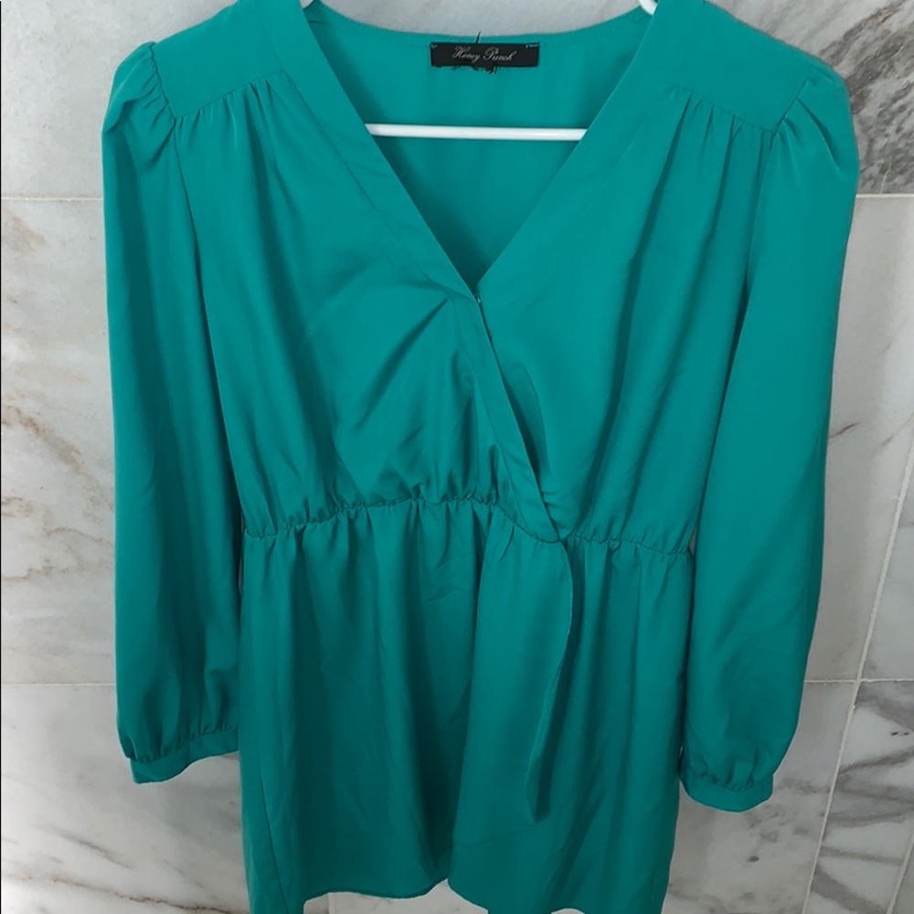 Teal dress